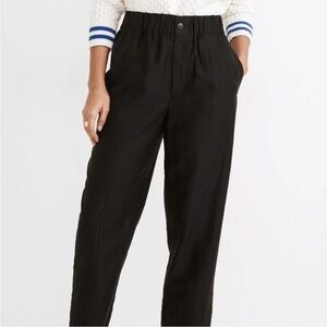 Just in! Madewell Women's Size XXS Black Tapered Huston Pull On Crop Pants